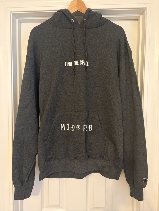 Champion Other - MIDFLD Champion Dark Gray 'Find The Space' Pullover Hoodie, Soccer, Size Large